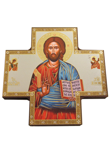 画像1: 壁掛けイコン十字架　キリスト