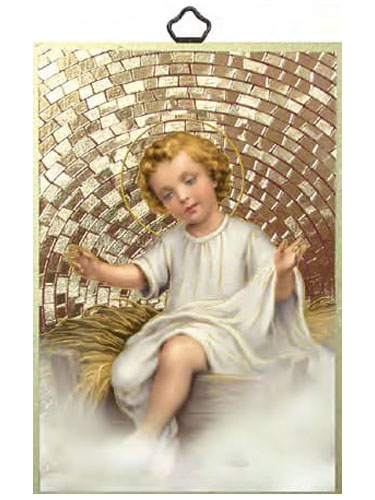 画像1: 壁掛け板絵  幼子イエス