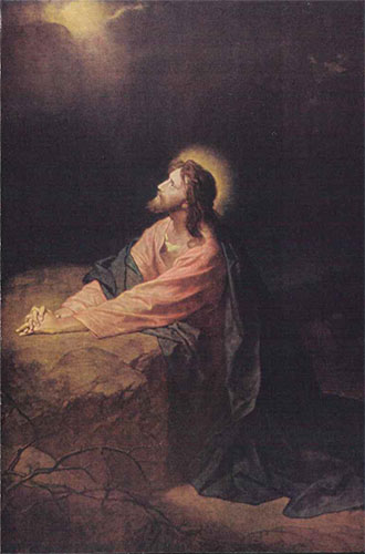 画像1: 2つ折りカード ゲッセマネのイエス・キリスト　※返品不可商品