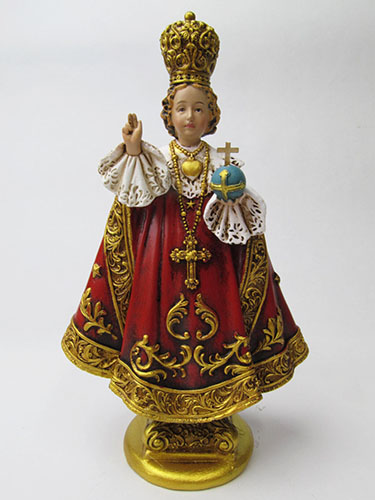 画像1: 聖像 再生木材製 プラハの幼子イエス(Infant of Prague）2