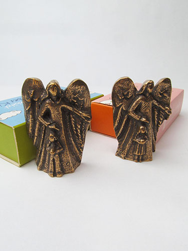 画像: マリア・ラッハ修道院製ブロンズ置物/守護の天使と男の子 ※返品不可商品