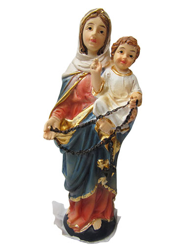 画像1: 聖像 ロザリオの聖母マリア(10cm) ※返品不可商品