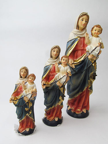 画像: 聖像 ロザリオの聖母マリア(13cm) ※返品不可商品