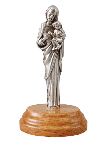 画像1: 聖像 木製台付聖ヨセフ ※返品不可商品