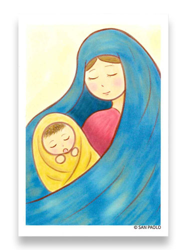 画像1: 多目的カード　聖母子 ※返品不可商品 