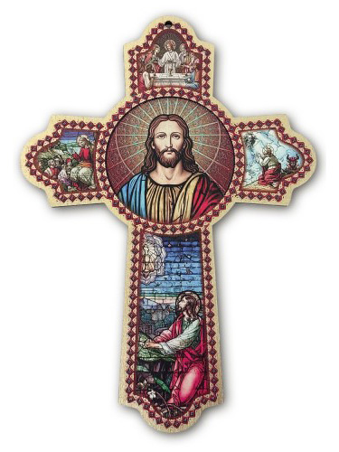 画像1: 壁掛け十字架（祈りの十字架） ※返品不可商品 