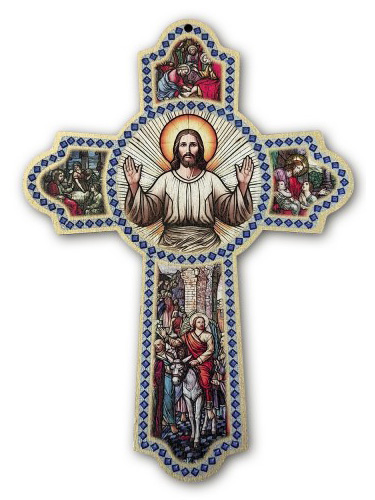 画像1: 壁掛け十字架（歓迎の十字架） ※返品不可商品 