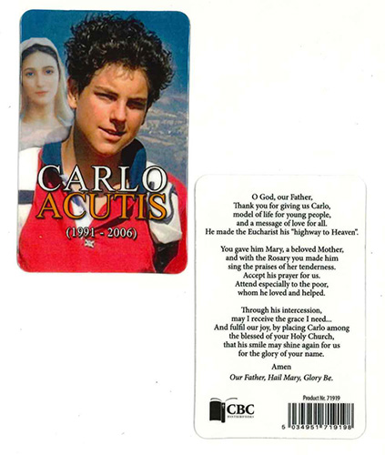 画像1: 聖カルロ・アクーティスのお祈りカード　※返品不可商品 