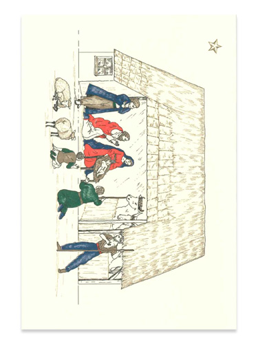 画像1: 二つ折りクリスマスカード ご降誕 ※返品不可商品