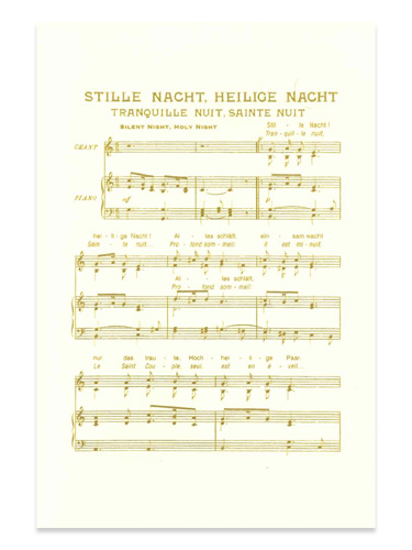 画像1: 二つ折りクリスマスカード STILLE NACHT, HEILIGE NACHT ※返品不可商品