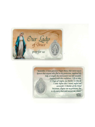 画像1: 不思議のメダイカード（無原罪の聖母  / 英語版）