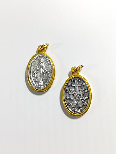 画像1: 不思議のメダイ (楕円・金枠）