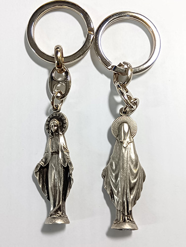 画像1: メタルキーホルダー（無原罪の聖母） ※返品不可商品 