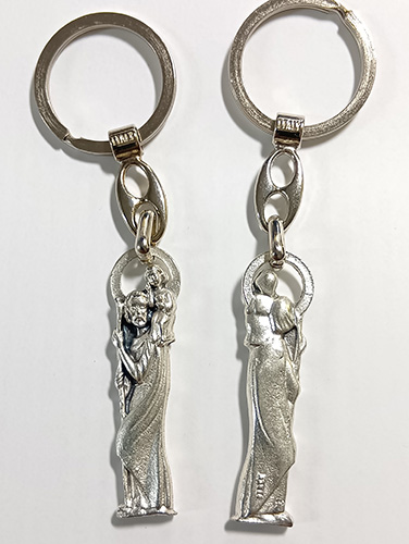 画像1: メタルキーホルダー（聖クリストフォロ） ※返品不可商品 