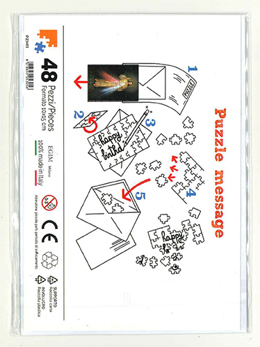 画像2: 封筒付聖画メッセージパズル(いつくしみのイエス） ※返品不可商品