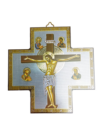 画像1: 壁掛けイコン十字架　磔刑