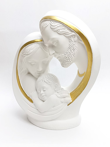 画像2: レジンホワイトゴールド 聖家族15cm ※返品不可商品