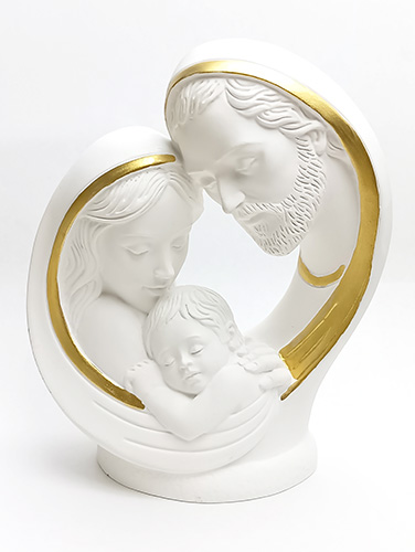 画像1: レジンホワイトゴールド 聖家族15cm ※返品不可商品
