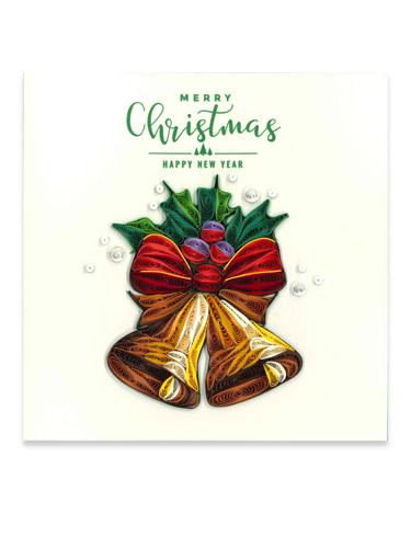 画像1: クイリング・クリスマスカード（クリスマスベル） ※返品不可商品