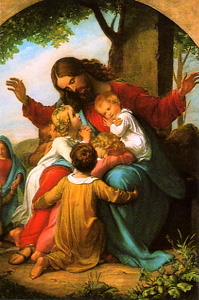 画像1: フィデスポストカード キリストと子供たち (5枚組)　※返品不可商品