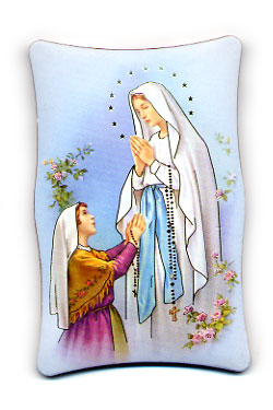 画像1: ルルドの聖母卓上板絵