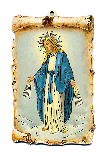 画像1: 無原罪の聖母デコパージュ